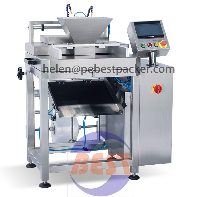 Hand Filling Semi-Automatic Packing Machine System with Buckets Elevator Conveyor by HDPE LDPE tube film